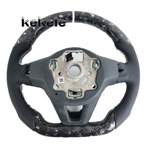 Volante de Fibra de Carbono Forjado <span class=keywords><strong>Blanco</strong></span> para <span class=keywords><strong>Volkswagen</strong></span> MK8, Compatible con GTI MK5 MK6 MK7 MK8 Golf 2019-2024, Admite Personalización - Product Image 6