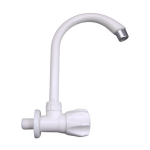 Robinet de lavabo en plastique PP avec grande poignée, 1/2 pouce, pour cuisine et salle de bain - Product Image 1