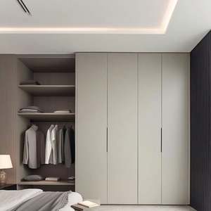 Armoire de rangement pour meubles de chambre Grand placard en bois - Product Image 1