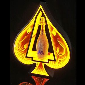 Estante de vino luminoso LED Abyss de alta calidad, soporte para botellas de champán y vino, soporte de exhibición brillante creativo, bar, suministros para club nocturno - Product Image 5