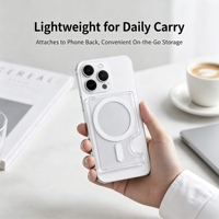 Porte-cartes magnétique puissant avec insert métallique personnalisé en feuille d'époxy miroir à rainure extérieure, accessoires pour téléphone portable, vente en gros