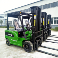 Chariot élévateur électrique portable 60V de haute qualité avec déplaceur latéral hydraulique et pneus pleins pour entrepôt, capacité 3 tonnes, rapide
