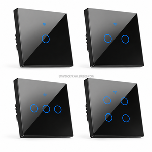 Interruptor de Pared Táctil Inteligente WiFi Tuya, 1, 2, 3, 4 Botones, Control Remoto RF de 433MHz, Control por Voz, Interruptor de Luz de Vidrio, Interruptor de Pared Inteligente para el Hogar, 86mm, UE - Product Image 2