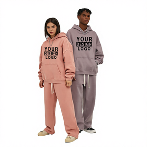 Conjunto de Sudadera con Capucha Extra Grande y Pantalones Deportivos de Alta Calidad, 100% Algodón, 450 gramos, Personalizable, Ecológico, para Hombre - Product Image 4