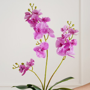 Orchidées Phalaenopsis Artificielles en Soie, Fleurs Artificielles pour Mariage et Décoration Intérieure, Fabrication Artisanale Moderne, Vente en Gros Transfrontalière - Product Image 2