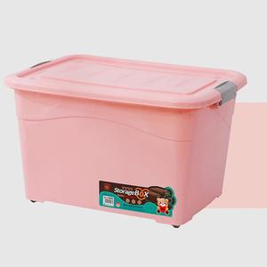 大容量70L ホットセール プラスチック収納ボックス キャスター付き 頑丈なプラスチック収納コンテナ - Product Image 3