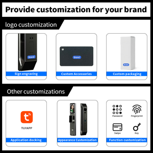 Ứng Dụng Dựa Vào Sinh Trắc Học Vân Tay Thẻ Swipe Cửa Thép Khóa Điện Kỹ Thuật Số Mặt Cơ Khí Key Lối Vào Cho Nhà Thông Minh An Ninh - Product Image 5