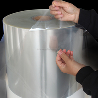 Transparent PP Effacer Étiquette Auto-Adhésif Papier BOPP Polyéthylène Autocollant Stock PP Étiquette Papier Jumbo Rouleaux