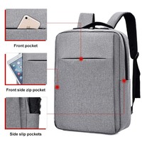 Tas Laptop Promosi Ringan untuk Bisnis, Kuliah, dan Kantor, Desain Khusus, Dilengkapi USB Charging, Cocok untuk Pria