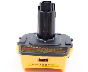 DCA1820 Battery Adapter for 18V Tools 20V DEWALTS USB Port 2.1Ah