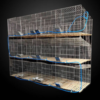 GREAT FARM Offre Spéciale Cages à Lapins Commerciales Faciles Galvanisées à Chaud pour Élevage