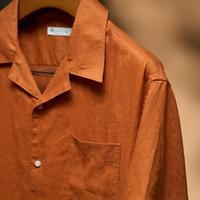 Kemeja Pria Lengan Pendek Ramah Lingkungan Kemeja Linen Pria 100% Linen Alami Murni Berkelanjutan Bernapas Kasual Logo Kustom Atasan