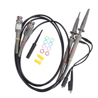 Kit de sondes d'oscilloscope GlobalTone P6100 BNC 100 MHz 1X 10X, analyseur de précision élevée, sonde à pince crocodile, câble de test (2 pièces/ensemble)