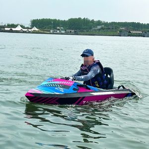 カスタマイズ可能な高品質高速ミニジェットボート新しいデザイン小型電気ボート船外エンジンジェットスキージェットカー - Product Image 5