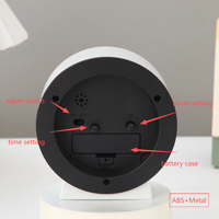 Réveil créatif au design moderne pour chevet, étudiants et enfants, avec rétroéclairage, fonction silencieuse et fonction snooze