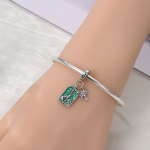 Bracciale Fai-da-Te con Ciondoli <span class=keywords><strong>Italiani</strong></span>, Accessori Vintage Misteriosi per Tarocchi, Perline in Pietra Naturale Placcate Argento - Product Image 4
