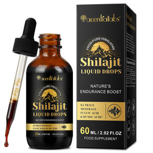 Gouttes Liquides de <span class=keywords><strong>Shilajit</strong></span> de l'Himalaya Acentiallabs 85 Olégo-Éléments 60ml, Supplément de <span class=keywords><strong>Shilajit</strong></span> 100% Pur, Gouttes de <span class=keywords><strong>Shilajit</strong></span> Pur de l'Himalaya - Product Image 4