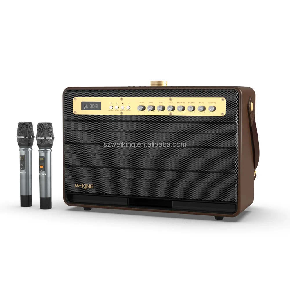 뜨거운 판매 W-KING K6L boombox 휴대용 Boombox 블루투스 스피커 충전식 배터리, 지원 무선 마이크