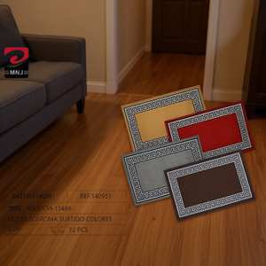 Alfombras y Conjuntos de Alfombras Roma de 30x57 en Colores Surtidos, Patrón Geométrico Clásico, Hechas a Máquina con Poliéster para Uso Doméstico - Product Image 3