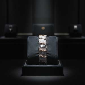 Montre mécanique <span class=keywords><strong>automatique</strong></span> de luxe en moissanite de haute qualité, style hip-hop glacé, étincelante, testée au diamant - Product Image 4