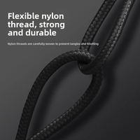 Cable de Carga Rápida Tipo-C Magnético de Ángulo Recto, 65W, Blindado, con Cubierta de PVC y Cobre Estañado, 1.8M, Cable de Datos para Escáner y Computadora