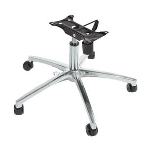 Base per Sedia da Ufficio in Lega di Alluminio Rinforzata, Gambe Mobili con Ruote, Base Metallica Regolabile in Altezza - Product Image 1