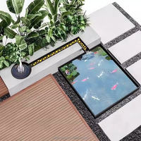 Fontaine d'eau rectangulaire en acier inoxydable personnalisée H171 pour hôtel, spa, piscine, décoration intérieure, fabrication directe OEM