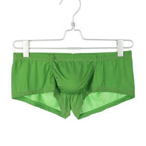 Boxers pour hommes en soie glacée, taille basse, couleur unie, séchage rapide, coupe extensible - Product Image 5