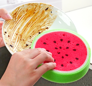 ฟองน้ำทำความสะอาดแบบกำหนดเอง ย่อยสลายได้ นุ่ม ทนทาน ซึมซับดี โฟมเมลามีน PU อเนกประสงค์ สำหรับใช้ในครัวเรือน - Product Image 2