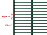 Clôture de sécurité anti-escalade 358 Mesh pour prison, installation facile, prix abordable et en promotion