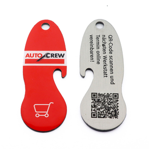 New Style Custom Metal Keychain Shopping <strong>Trolley</strong> <strong>Coin</strong>, Cheap Custom Token <strong>Coins</strong> - Product Image 4