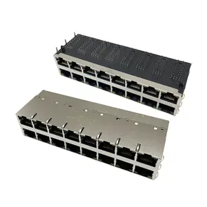 Plugue de rede multi porta 2X8 Pilha RJ45 Jack cat5 cat6 cat5e POE ++ conector rj45 Ethernet 2.5G 5G 10G rj45 conector fêmea