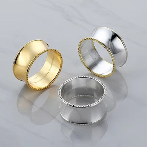 Anillos de Servilleta Dorados y Plateados para Decoración de Mesa en Cenas, Bodas, Cumpleaños, Navidad, Pascua, Halloween, Acción de Gracias y Fiestas - Product Image 1