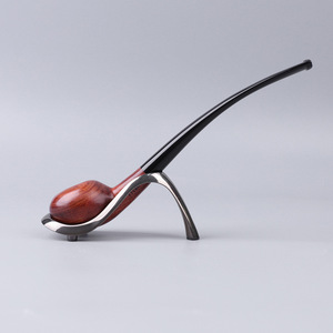 Creative <b>Pipe</b> <b>Stand</b> Single <b>Pipe</b> Holder Bent Type Silver Black Smoking Accessory Independent <b>Pipe</b> Base - Product Image 4