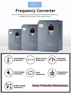 ไดรฟ์ AC สามเฟส 4KW ตัวควบคุม VFD ระบบปรับความเร็วรอบมอเตอร์ ระบบจ่ายไฟฟ้าความถี่แปรผัน สำหรับอุตสาหกรรม มอเตอร์ PDE รุ่น High-Po - Product Image 6