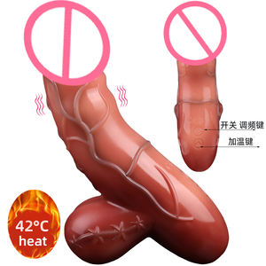 CITYFUN Vibrator realistis kebisingan rendah, desain kepala ganda portabel dan nyaman untuk mengisi daya mainan seks dewasa - Product Image 1