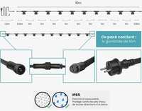 Wasserdichte PVC-Gummi-Isolierte Lichterkette Verlängerungskabel für den Außenbereich Kommerzielles Hochleistungs-E27-B22-Lichtband IP44-Stecker