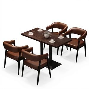 Ensemble <span class=keywords><strong>de</strong></span> <span class=keywords><strong>table</strong></span> basse et <span class=keywords><strong>de</strong></span> <span class=keywords><strong>table</strong></span> à manger en bois <span class=keywords><strong>de</strong></span> style moderne, fabrication directe d'usine, robuste et durable, ensemble <span class=keywords><strong>de</strong></span> 4 pièces pour salon, meubles <span class=keywords><strong>de</strong></span> maison, villas - Product Image 3