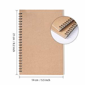 Spiral <b>Notebook</b> Bulk Leather Hardcover <b>Lined</b> for Travel Writing Office & School Supplies Gift 100 Pages Thermal Binding - Product Image 4