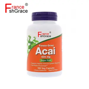 Cápsulas de Acai Berry de Brasil, suplemento orgánico