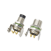 PCB 2 broches connecteur étanche Signal coudé prise mâle et femelle connecteur M8 étanche