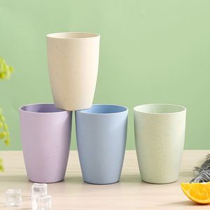 Eco Friendly Wheat <b>Straw</b> <b>Reusable</b> Unbreakable 8x10cm BPA Free Drinking Cup for Kitchen Dining Office Picnic Outdoor Tableware - Product Image 5