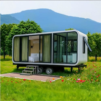Maison préfabriquée mobile Apple Cabin, maisonnette sur roues pour location en location de villégiature ou en glamping