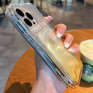 Cho <span class=keywords><strong>iPhone</strong></span> 15 Matte Gradient điện thoại trường hợp cứng TPU PC cho <span class=keywords><strong>Iphone</strong></span> 15 Pro trường hợp trước và sau - Product Image 3