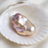 Perles baroques d'eau douce naturelles de qualité AAAA, 18-25 mm, blanches, multicolores, violettes, grandes, irrégulières, sans trou, pour la fabrication de bijoux