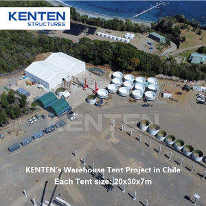 Tentes mobiles provisoires extérieures de structure de travail de construction tentes industrielles de stockage en aluminium d'entrepôt pour le stockage industriel - Product Image 5