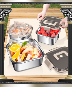 กล่องใส่อาหารสแตนเลส Syh213 ป้องกันการรั่วซึม พกพาสะดวก สำหรับแช่เย็น เก็บอาหารสด กล่องเบนโตะเกรดอาหารกลางวัน ขายส่ง - Product Image 6