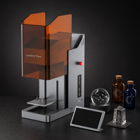 Machine de marquage et gravure laser UV 5W 355nm de bureau, graveur 3D interne pour verre 60x60x90mm, pour boule de divination et bouteille magique