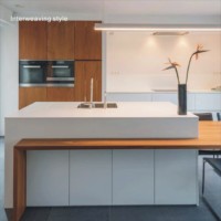 Armoires de cuisine modulaires en bois massif de haute qualité, salle à manger, meubles écologiques modernes pour toute la maison, design personnalisé