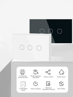 Interrupteur mural intelligent CNSKOU, nouvelle conception, norme américaine, Tuya Smart Wifi, avec interrupteur tactile intelligent avec contrôle à distance par application